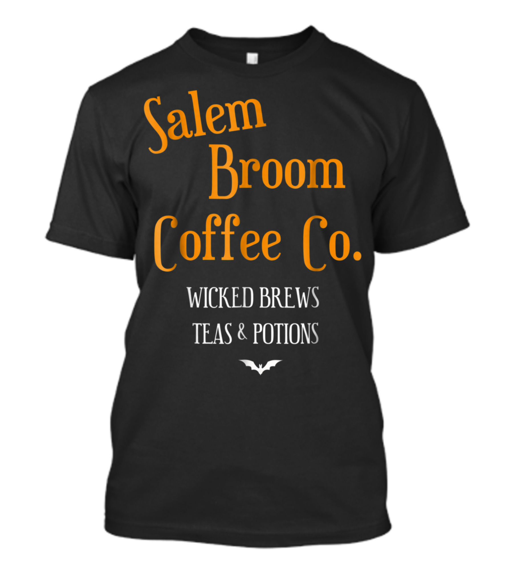 Salem Broom Coffee Co. Wicked Brews Teas And Potions T-Shirt