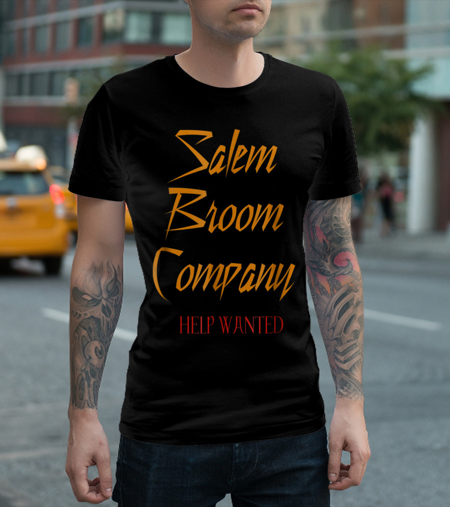 Salem Broom Company Help Wanted Witch T-Shirt