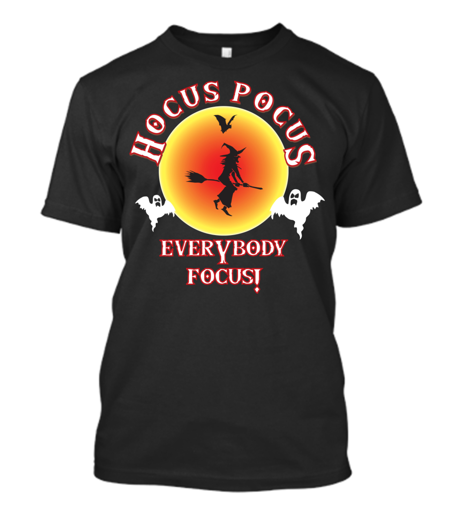 Hocus Pocus Everybody Focus Spooky Halloween Longsleeve For Teachers T-Shirt