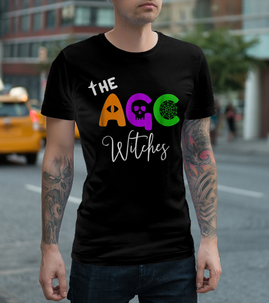 The AGC Witches Cat Eye Skull Web Halloween Elements T-Shirt