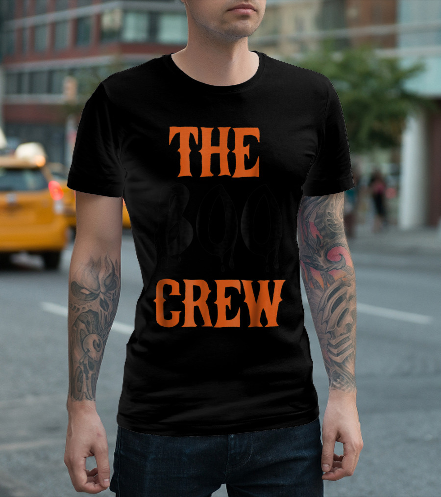 The Boo Crew Matching Halloween Family Dripping Text T-Shirt
