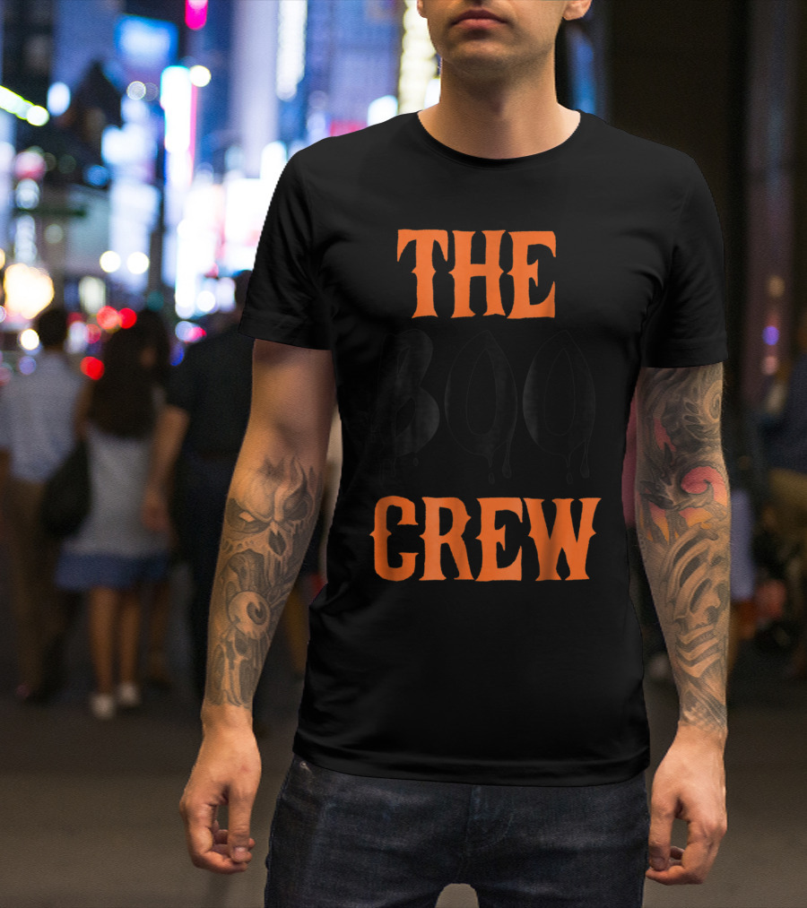 The Boo Crew Matching Halloween Family Dripping Text T-Shirt