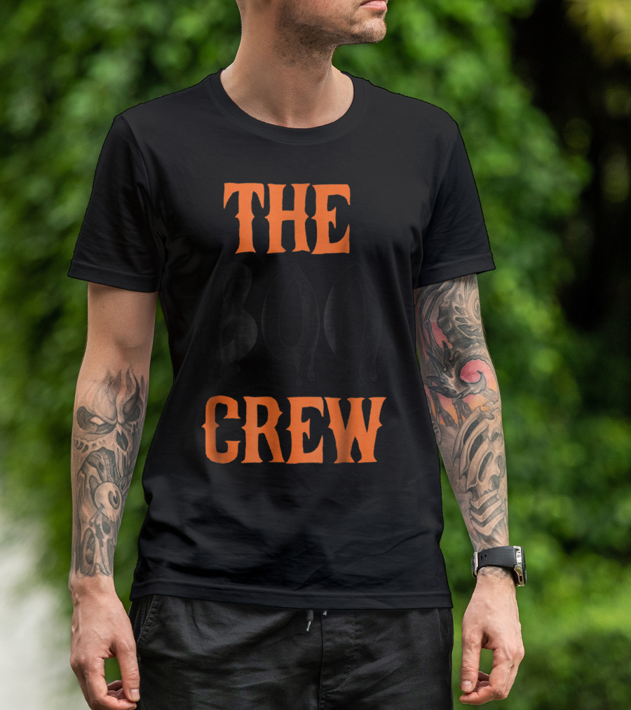 The Boo Crew Matching Halloween Family Dripping Text T-Shirt