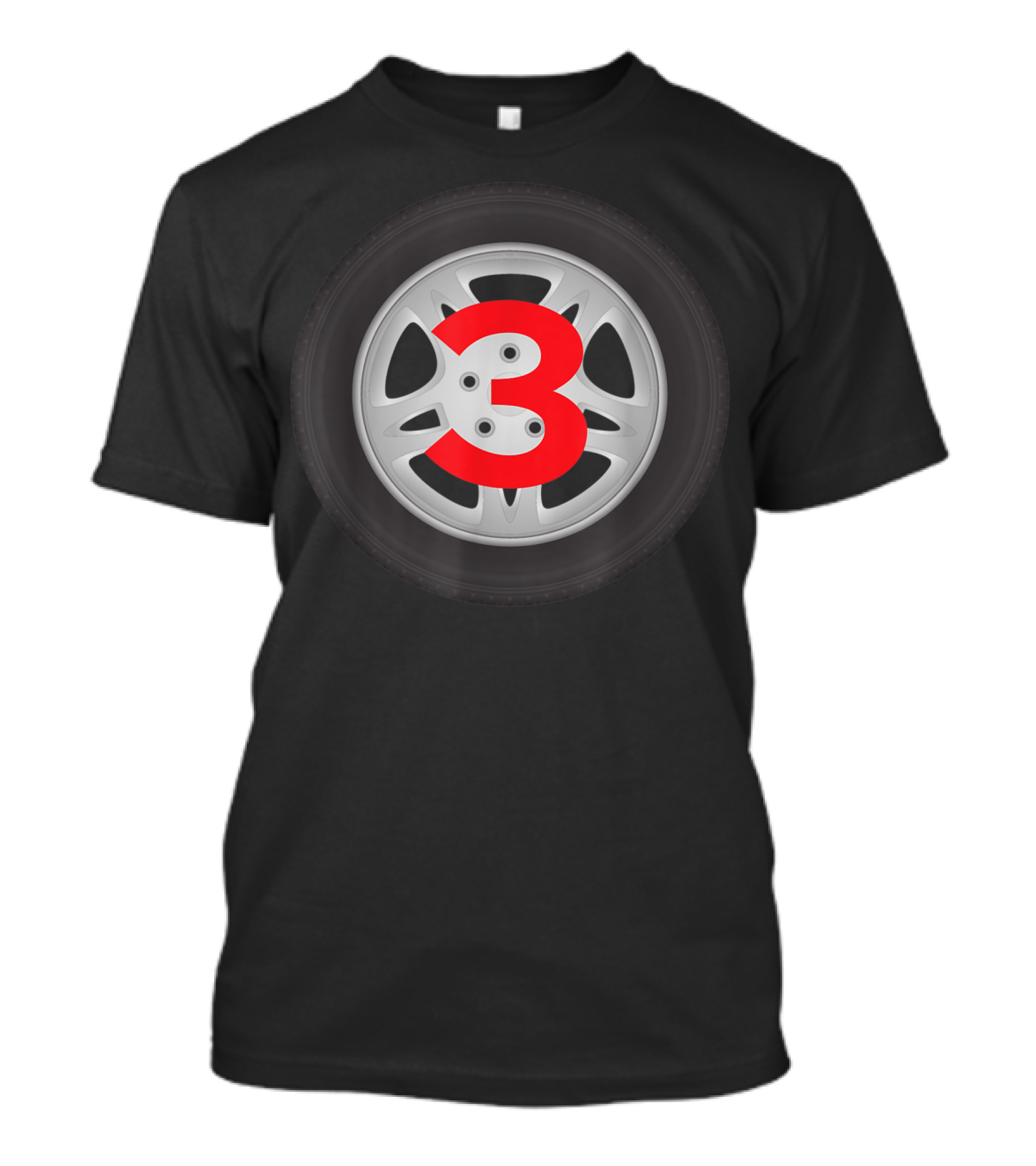Third Wheel Funny Matching 3 Tire T-Shirt