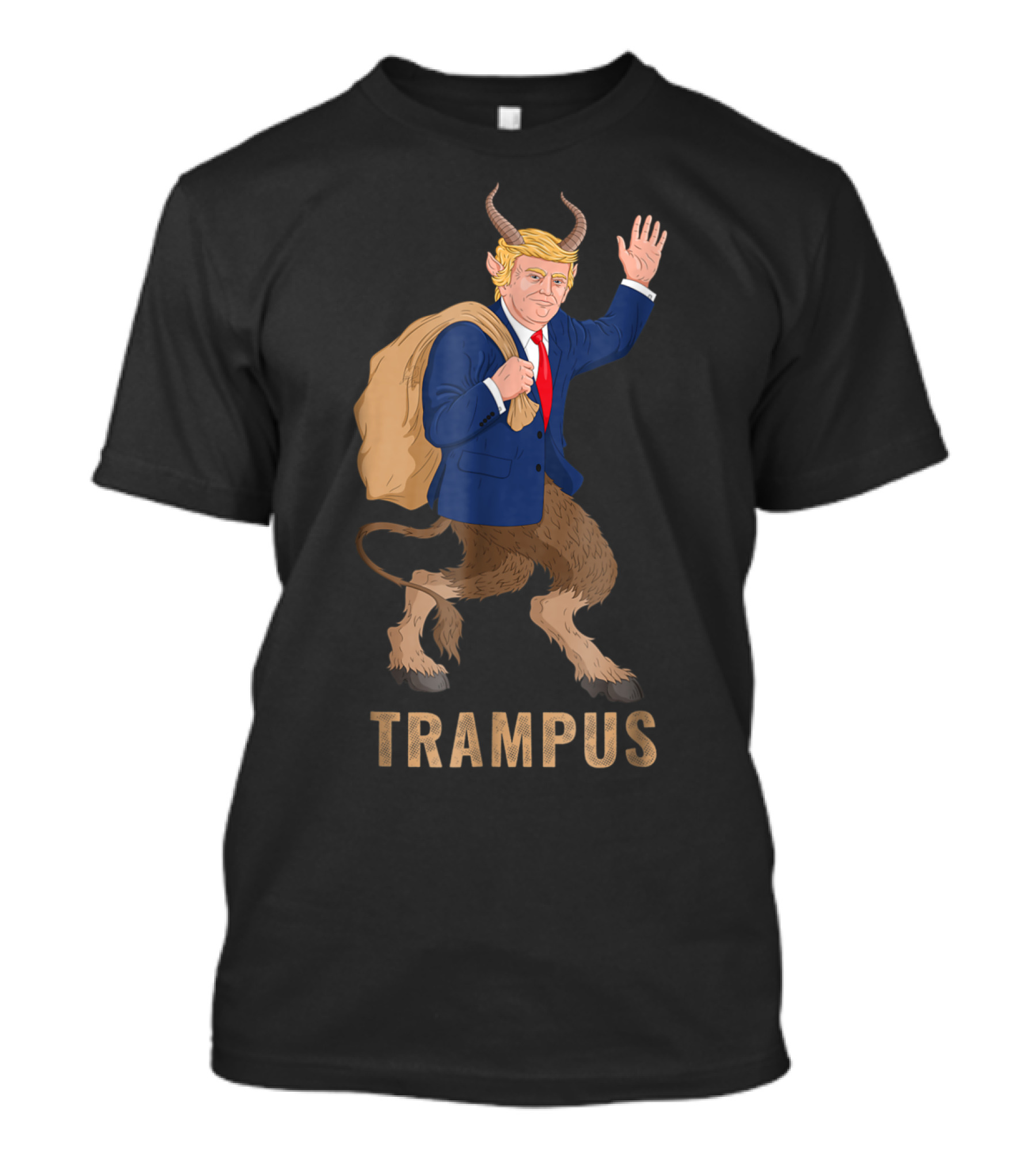 Trampus Krampus Mythical Mashup With Political Figure T-Shirt