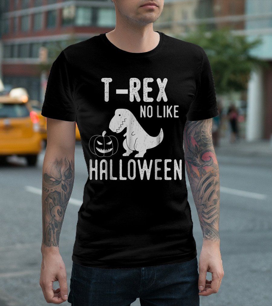 Funny T-Rex Halloween Pumpkin Joke T-Shirt