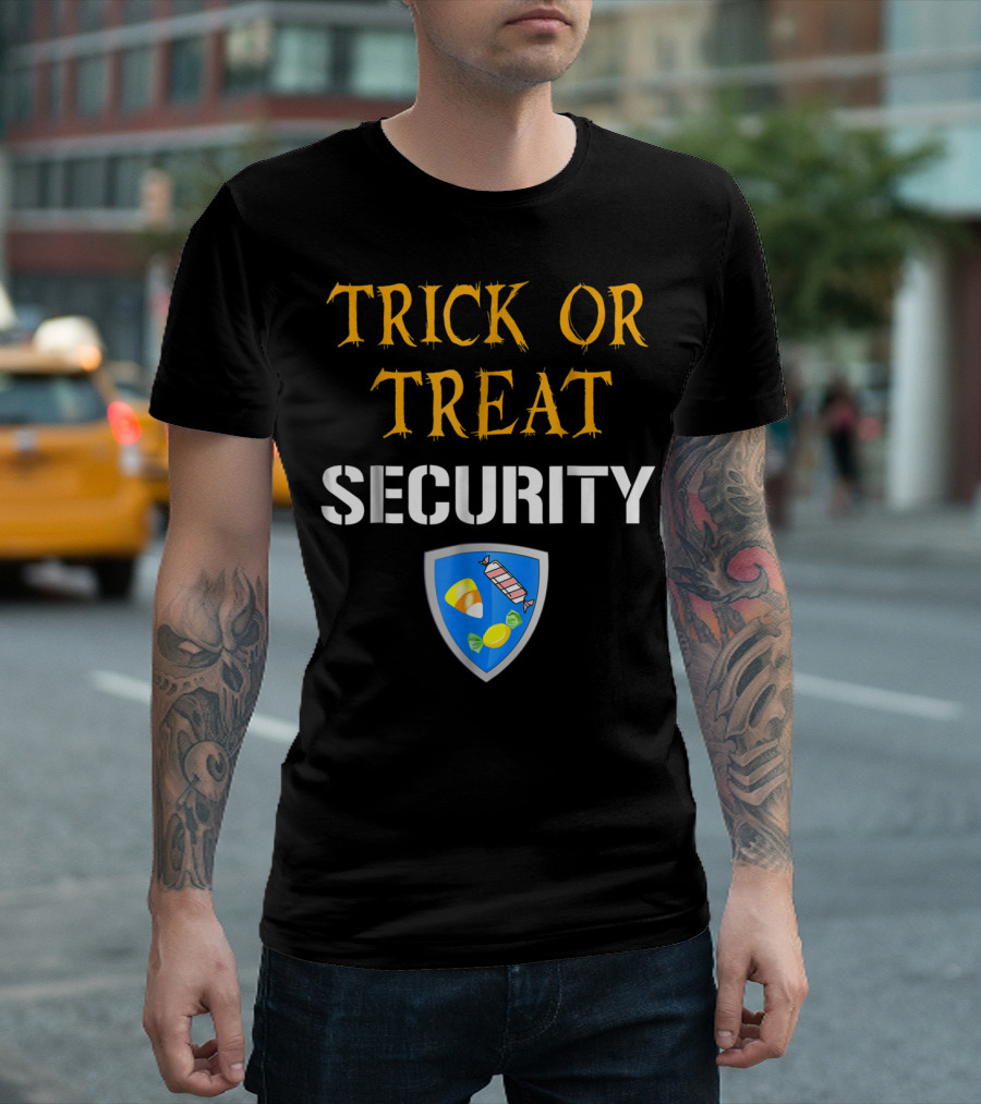 Trick Or Treat Security Halloween Candy Shield T-Shirt