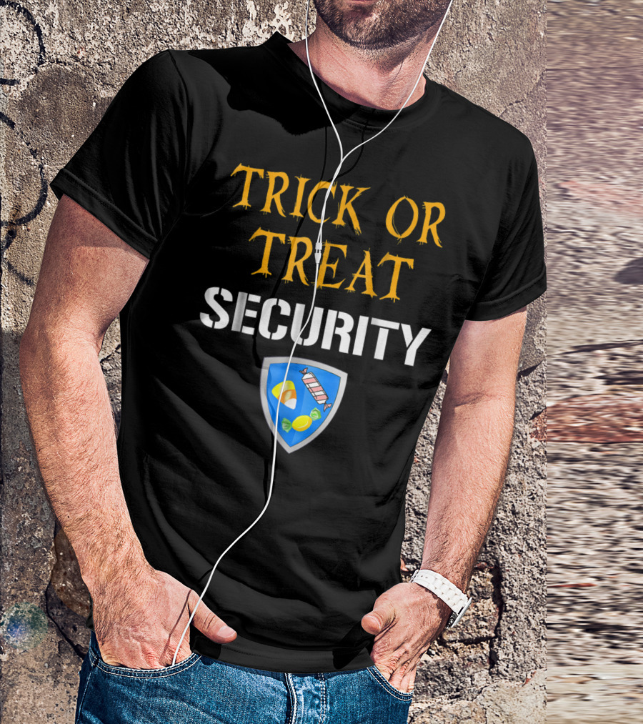 Trick Or Treat Security Halloween Candy Shield T-Shirt