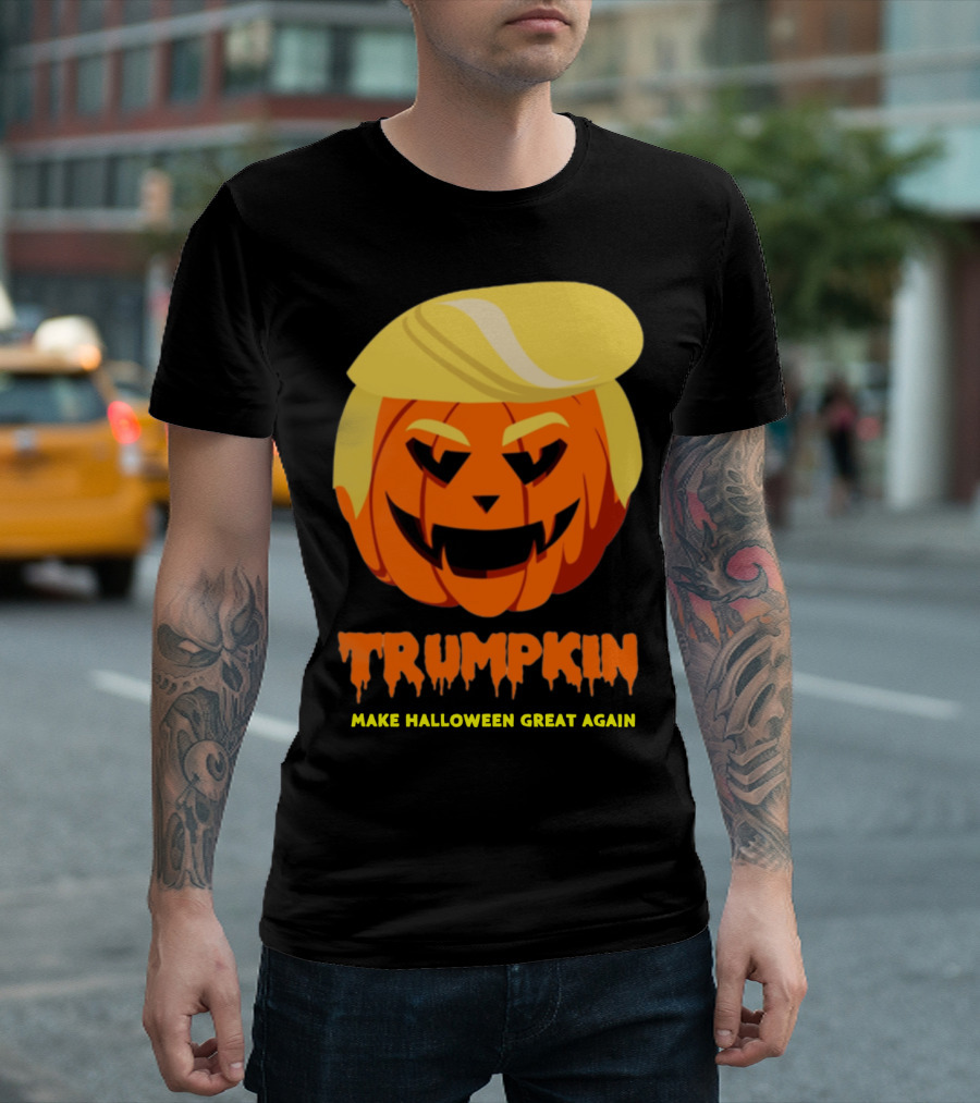 Trumpkin Donald Trump Pumpkin Make Halloween Great Again T-Shirt