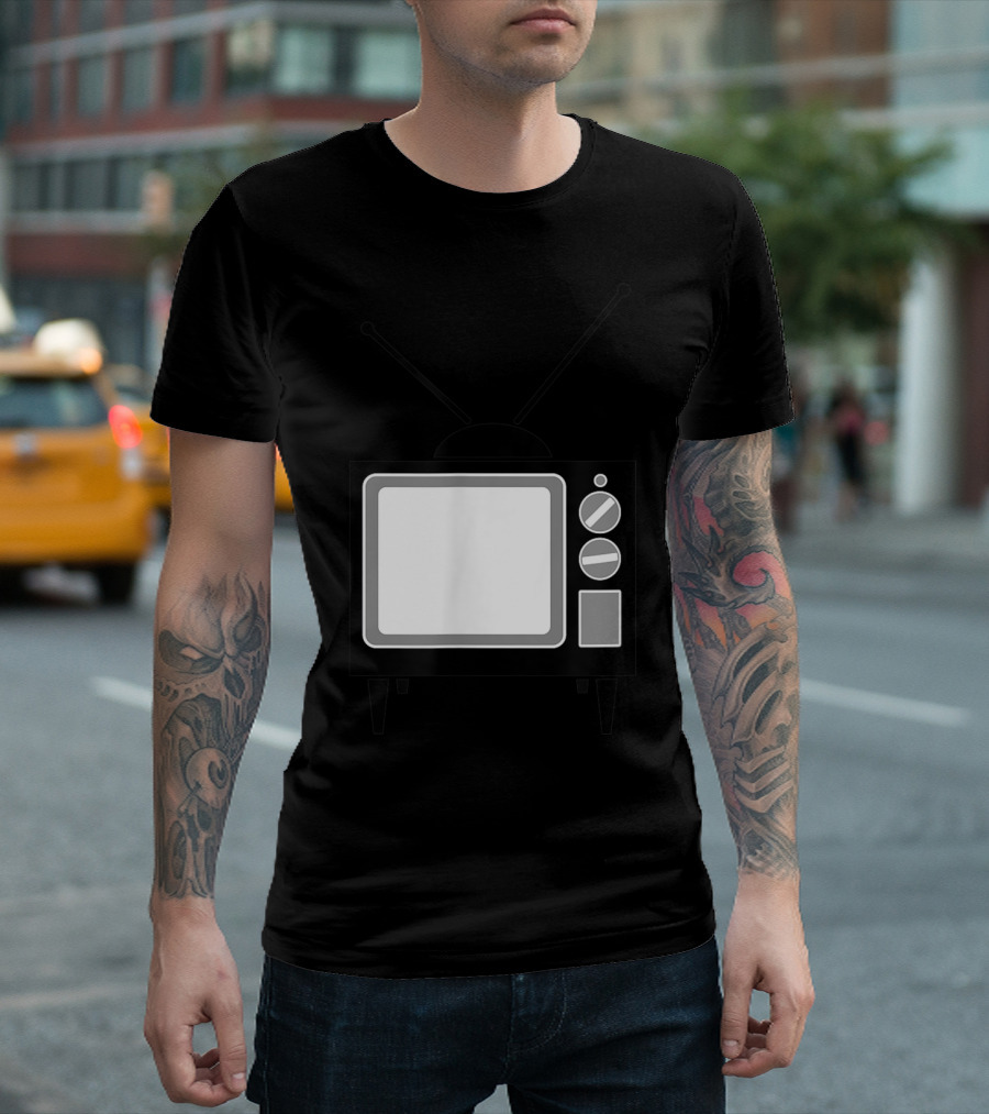 Vintage Television Last Minute Halloween Costume Retro TV T-Shirt