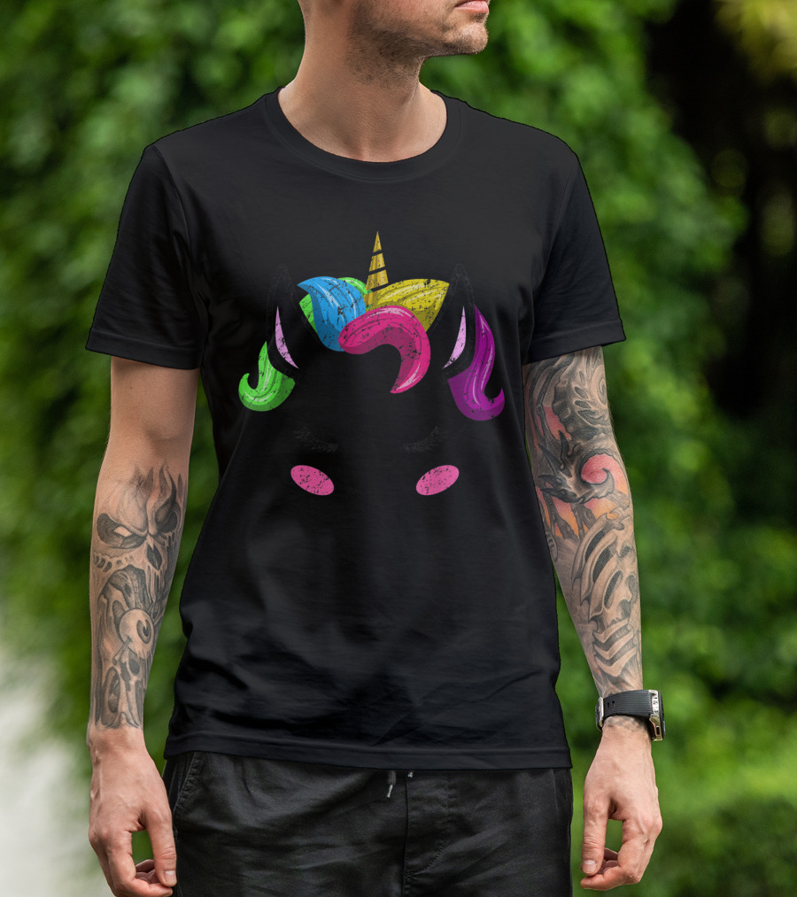 Unicorn Rainbow Bride Birthday T-Shirt