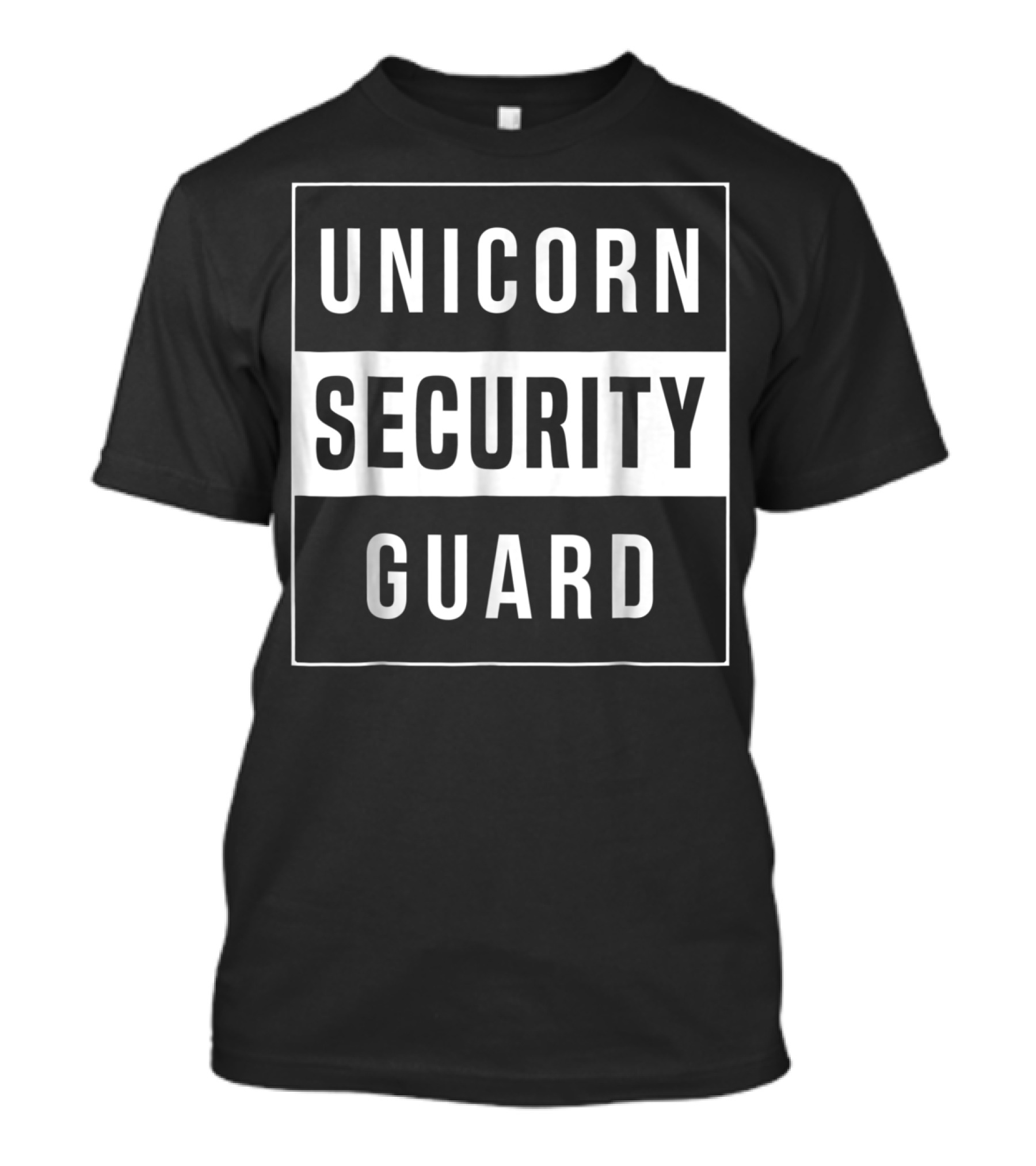 Unicorn Security Guard Funny Halloween Costume Party T-Shirt