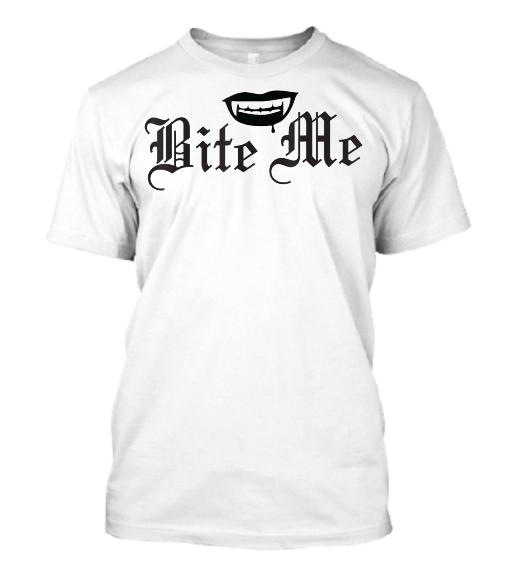 Bite Me Vampire Fang Halloween T-Shirt