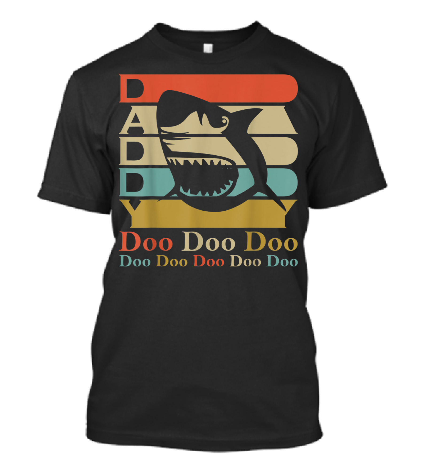 Daddy Shark Doo Doo Doo Vintage Grandpa T-Shirt