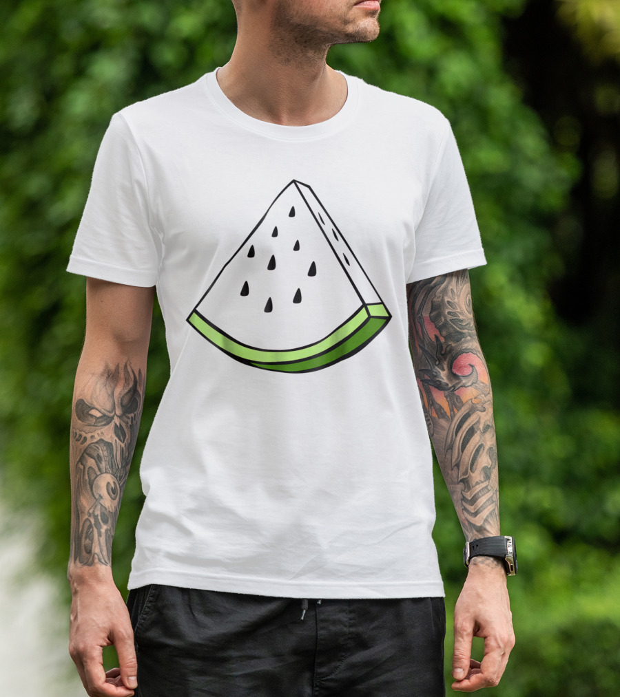 Cute Halloween Watermelon Fruit Costume Slice T-Shirt