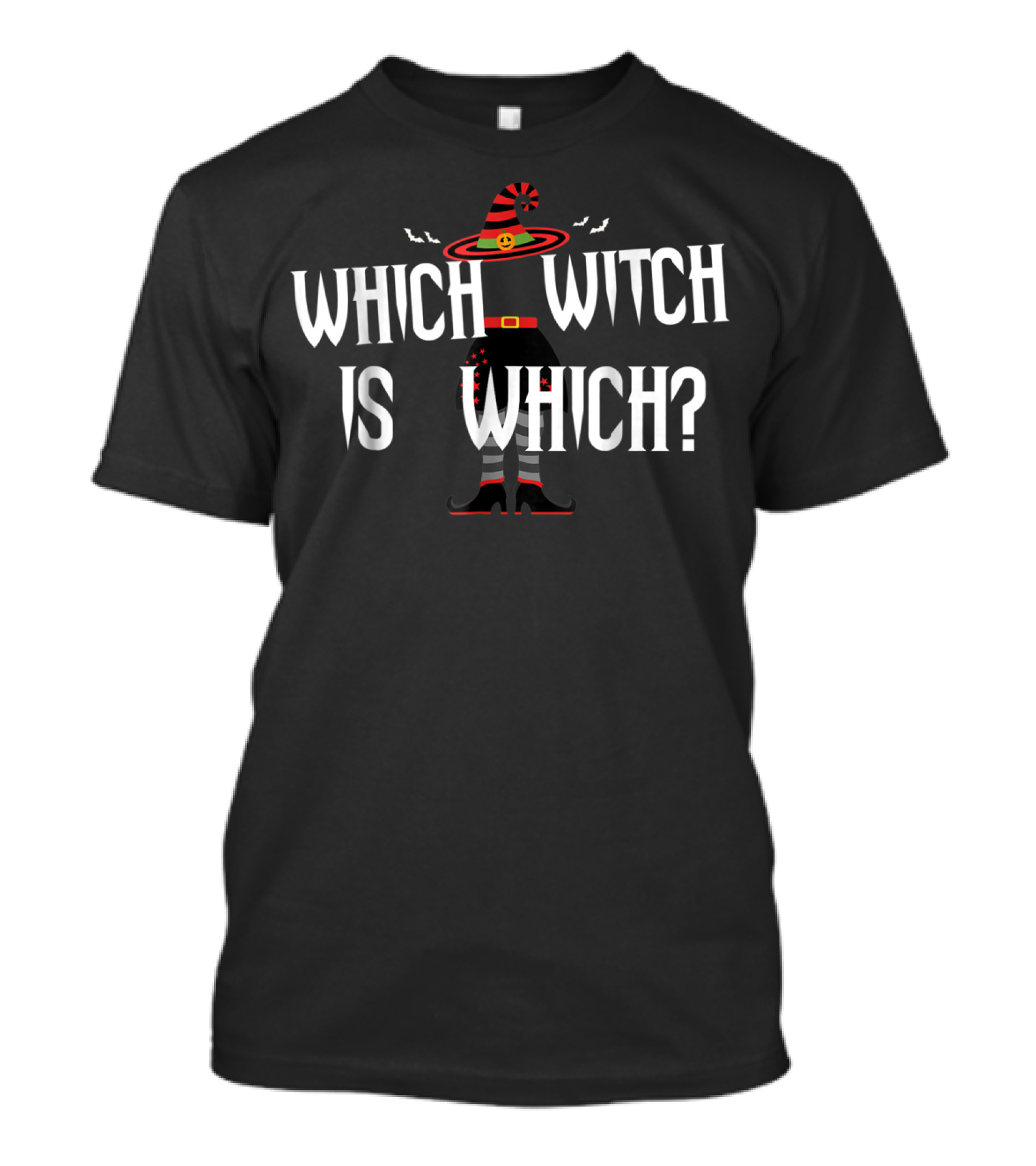 Which Witch Is Which Halloween Teacher Grammar Bats Hat Boots T-Shirt