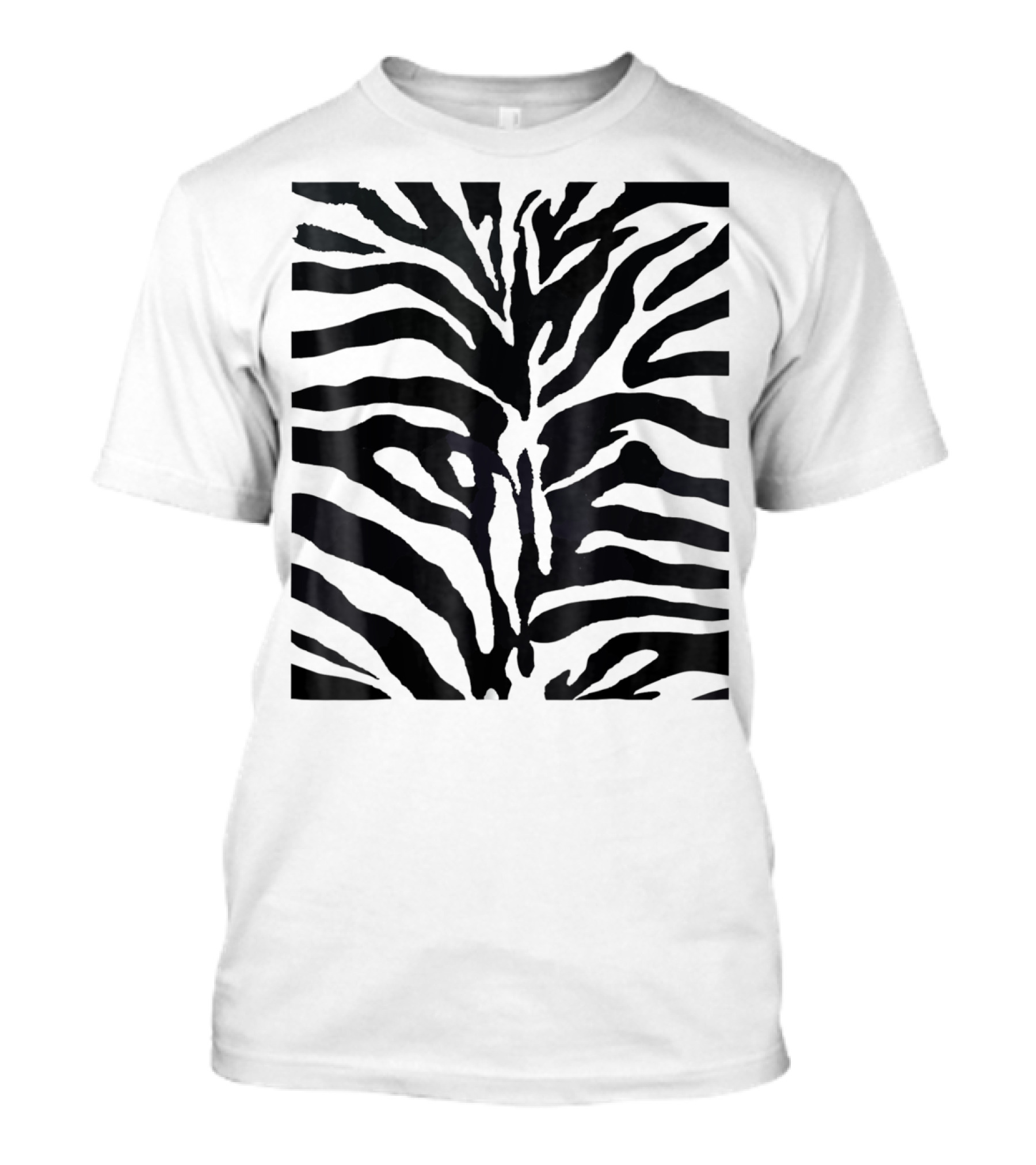 White Siberian Tiger Stripes Halloween Costume Fancy Fashion T-Shirt