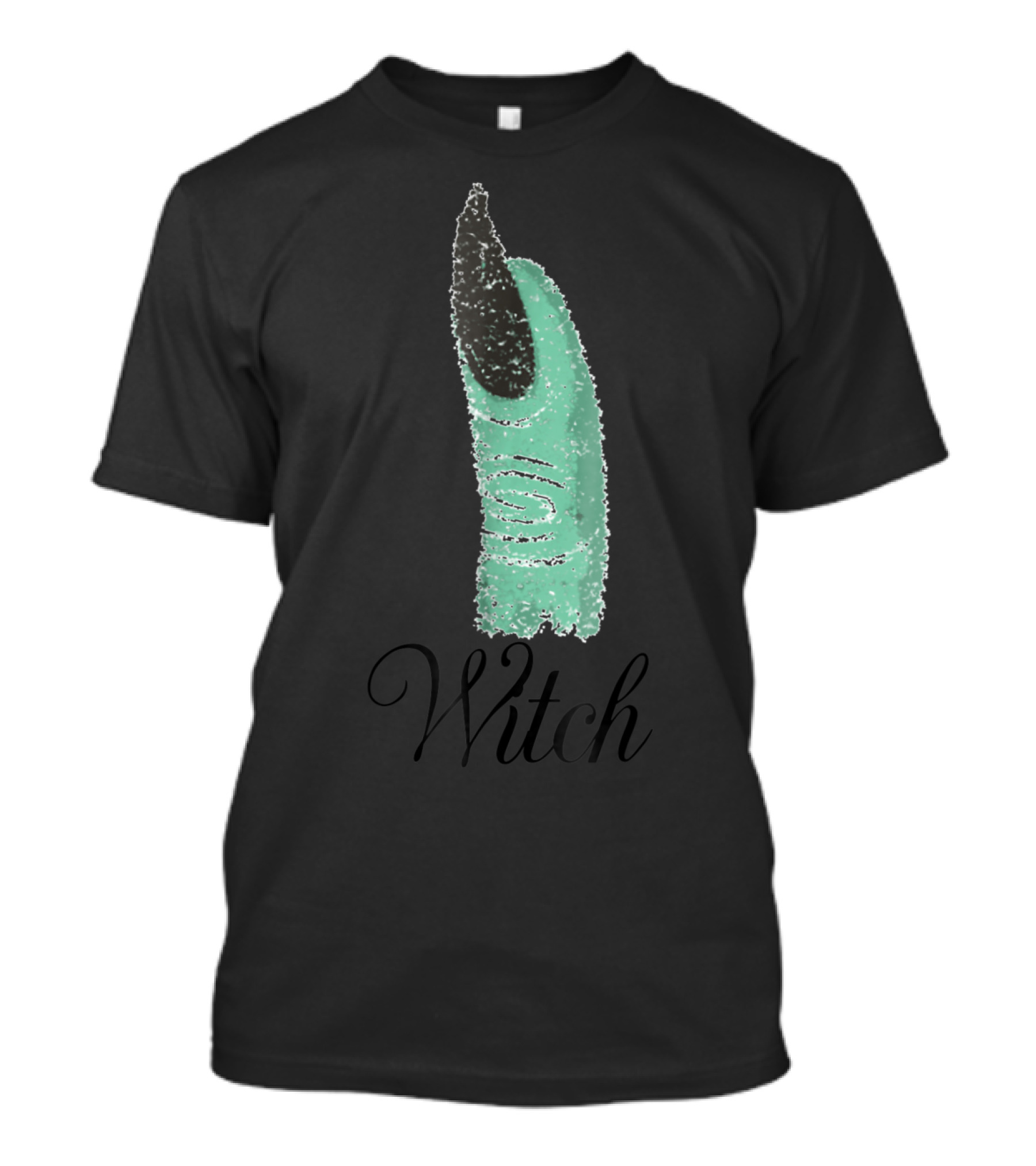 Witch Green Finger With Black Nail T-Shirt