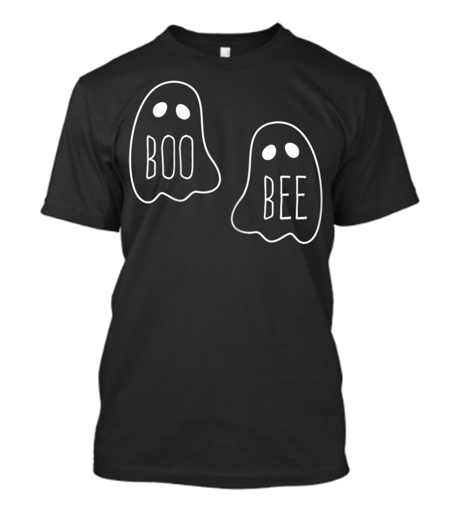 Boo Bee Halloween Ghost Breast Cancer Awareness T-Shirt