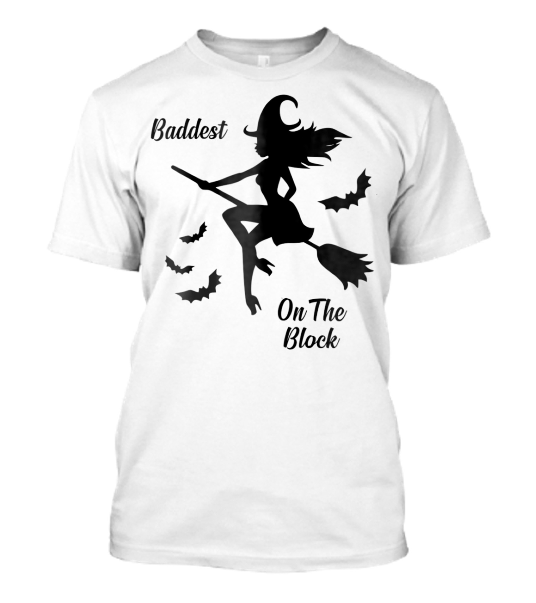 Baddest Witch On The Block Halloween T-Shirt