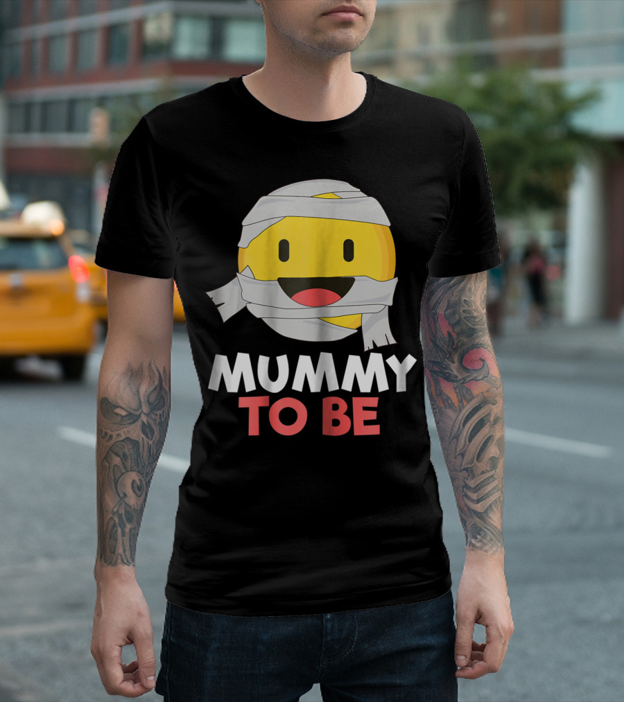 Halloween Mummy Emoji Mummy To Be T-Shirt