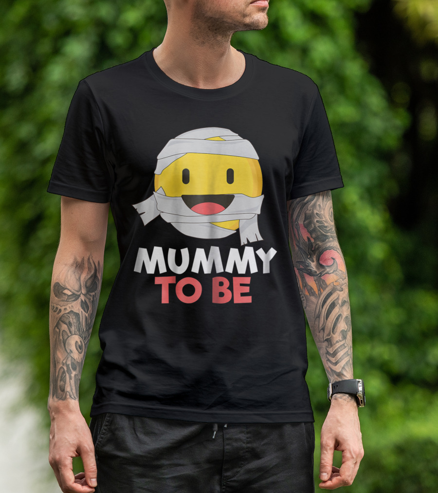 Halloween Mummy Emoji Mummy To Be T-Shirt