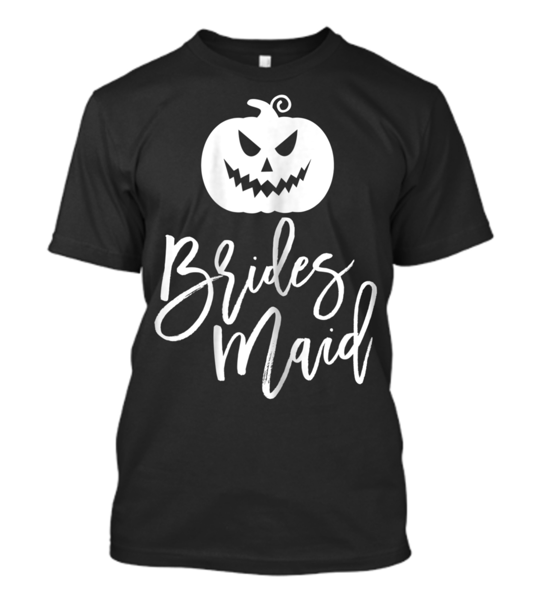 Bridesmaid Pumpkin Halloween Face T-Shirt