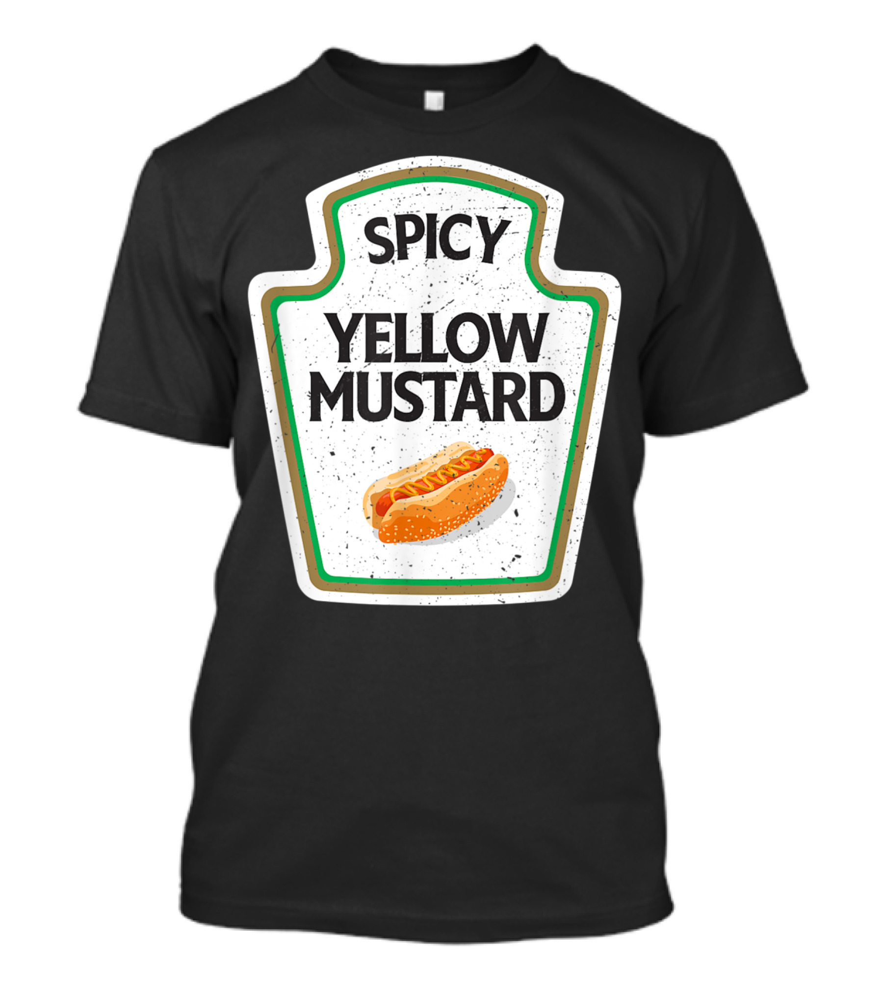 Spicy Yellow Mustard Hot Dog Jar T-Shirt