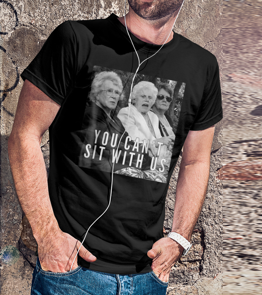 You Can't Sit With Us Halloween Funny Granny Trio T-Shirt