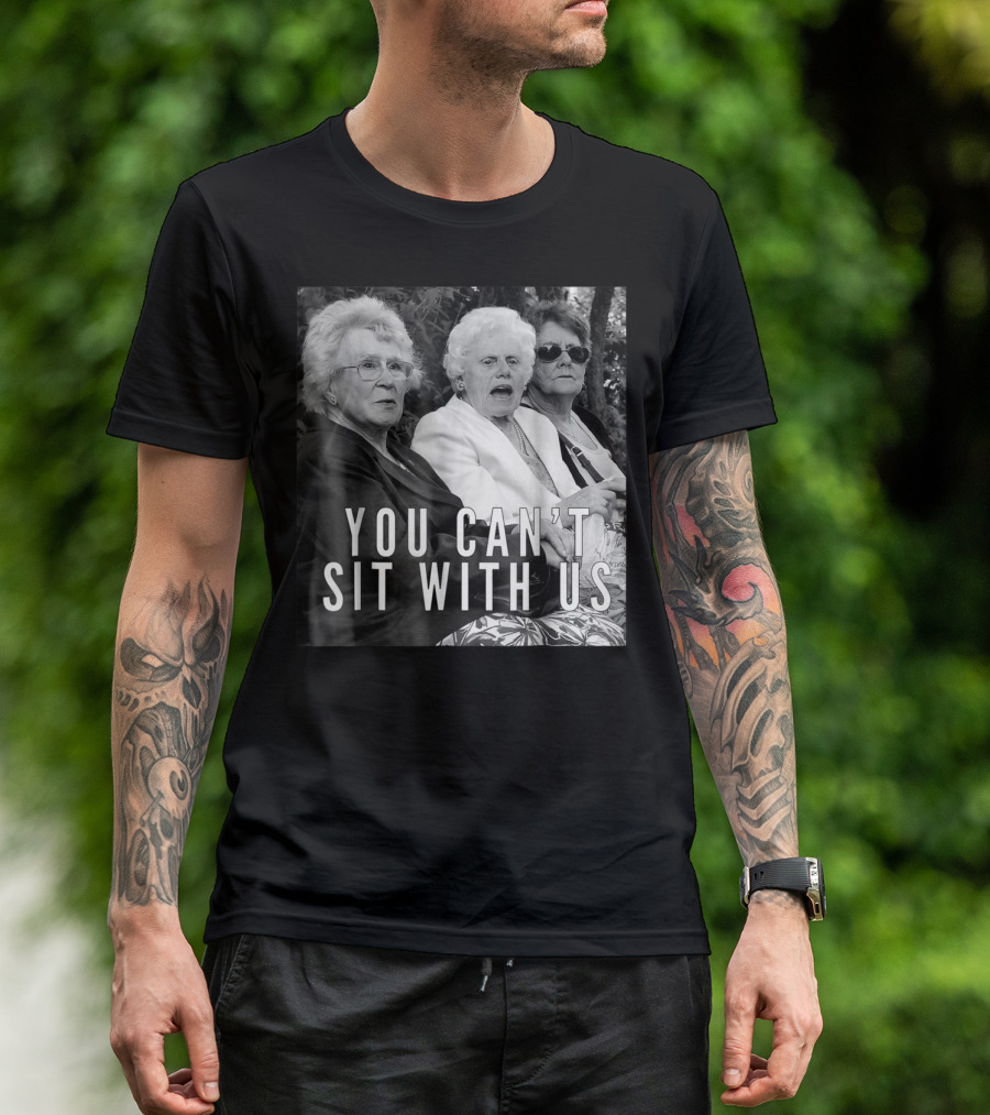 You Can't Sit With Us Halloween Funny Granny Trio T-Shirt