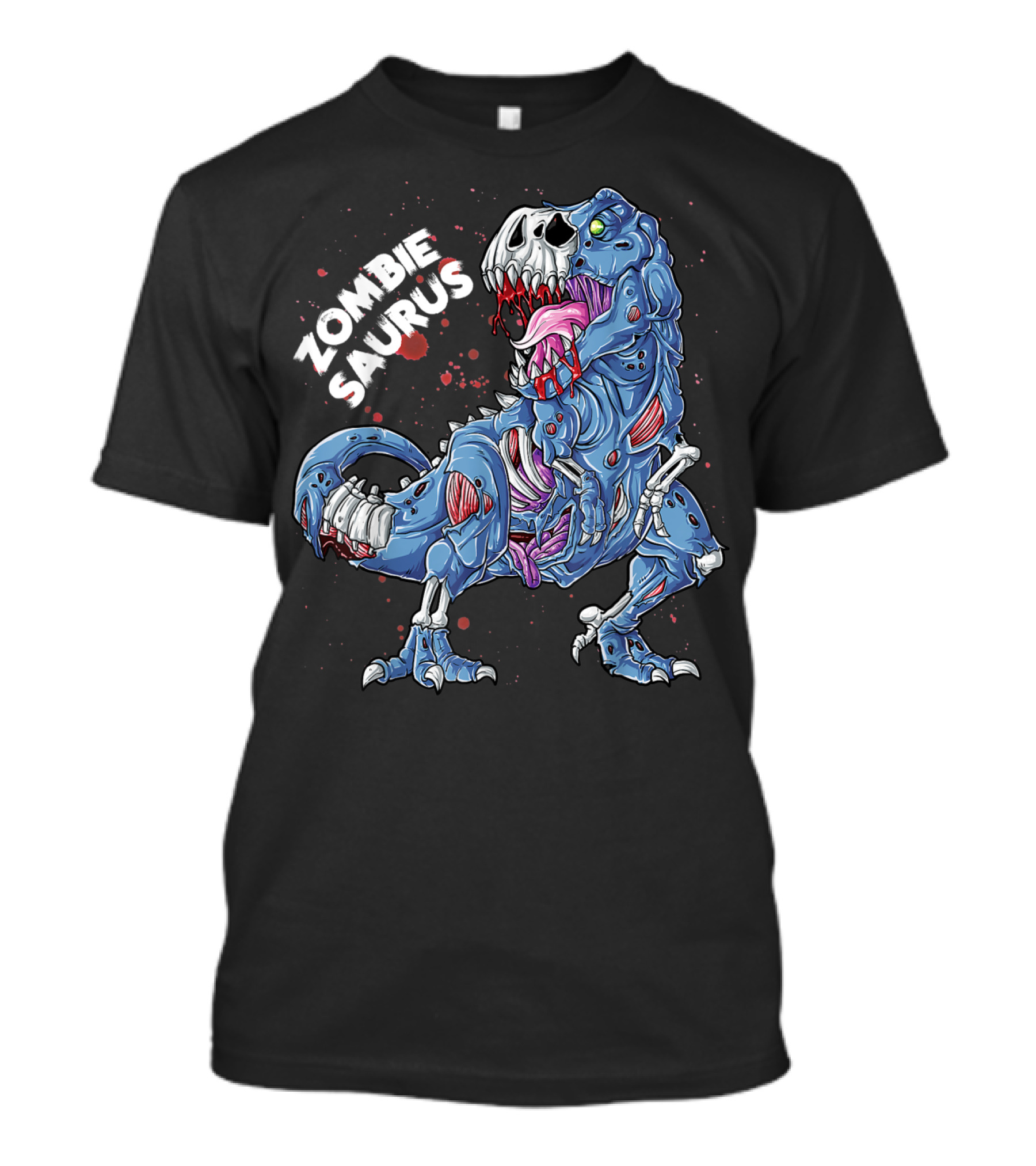Zombie Saurus Halloween Kids Dinosaur Monster T-Shirt