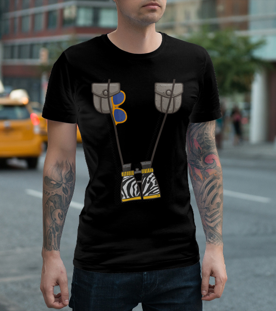 Zookeeper Safari Explorer Binoculars and Sunglasses Adventure T-Shirt