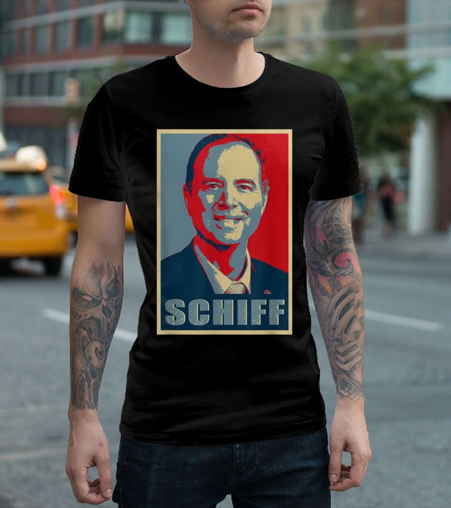 SCHIFF Impeach Trump Revolutionary Style Poster Image T-Shirt