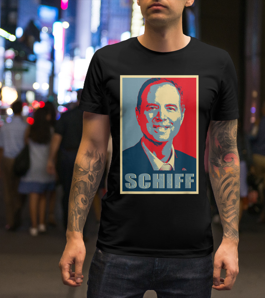 SCHIFF Impeach Trump Revolutionary Style Poster Image T-Shirt