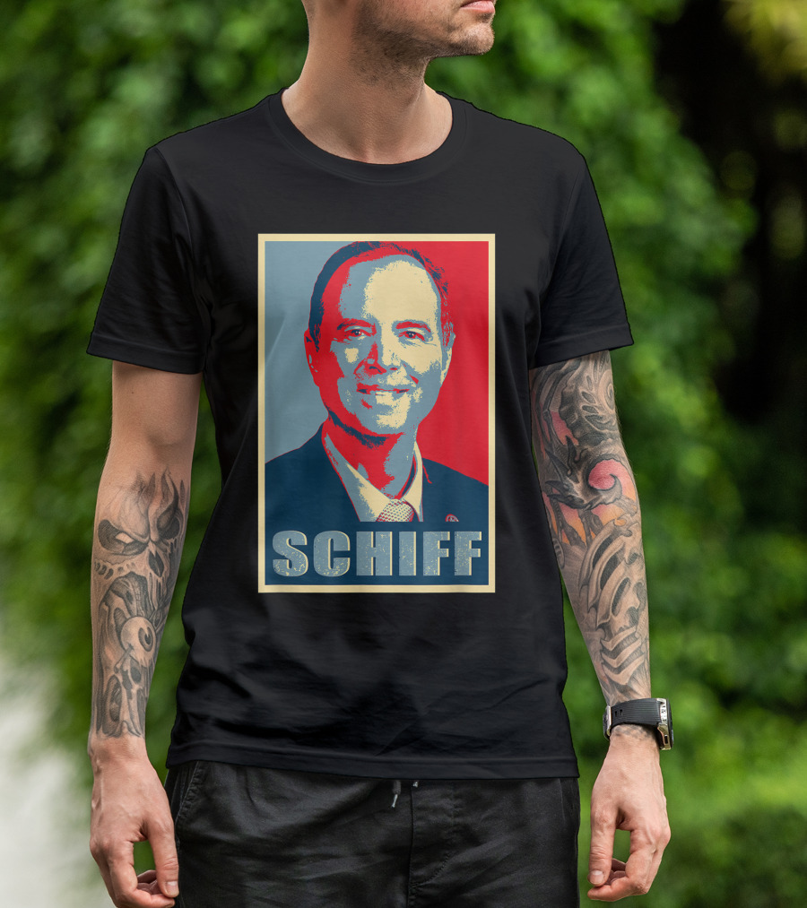 SCHIFF Impeach Trump Revolutionary Style Poster Image T-Shirt