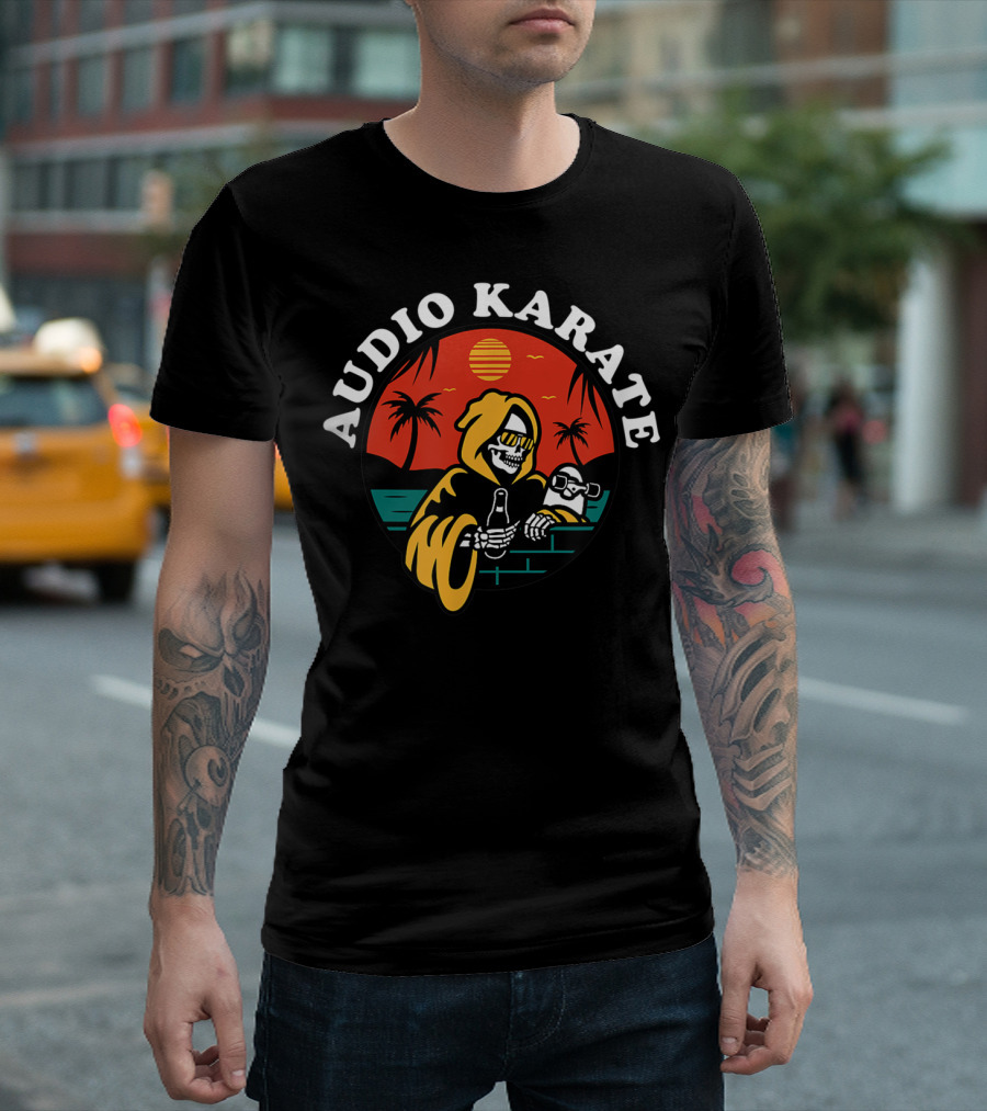 Audio Karate Sunset Reaper California Vibes T-Shirt