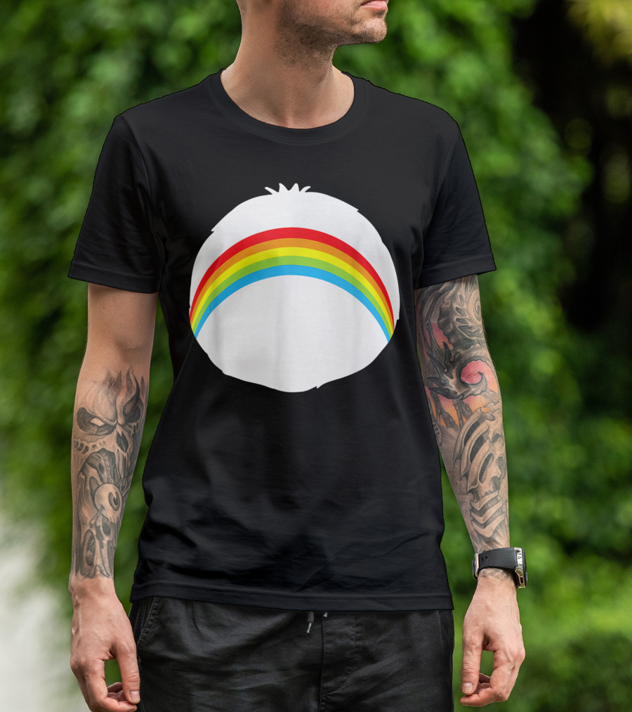 Bear Costume Funny Cheer Rainbow Bear T-Shirt