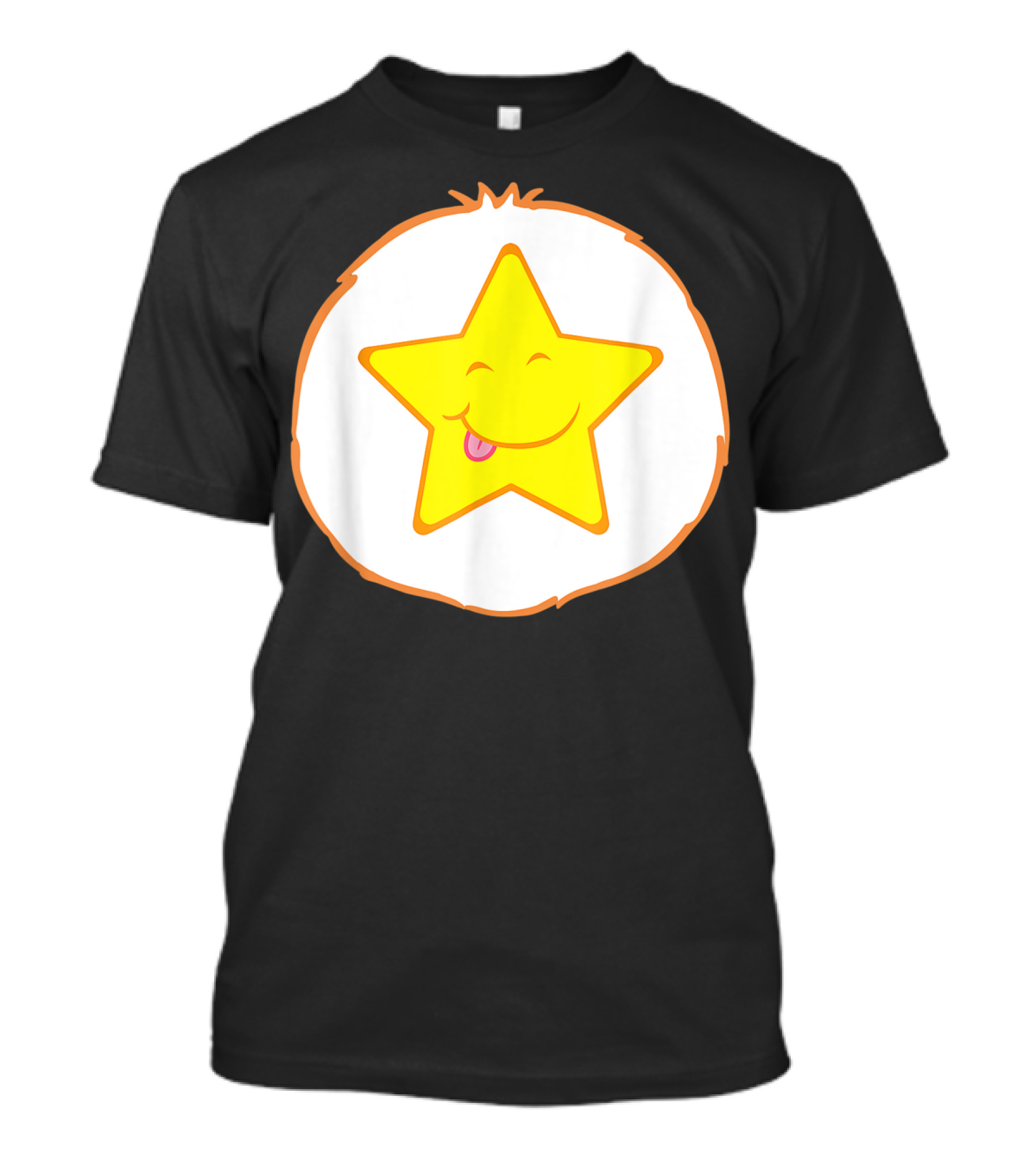 Bear Costume Funny Laugh A Lot Happy Star Face T-Shirt