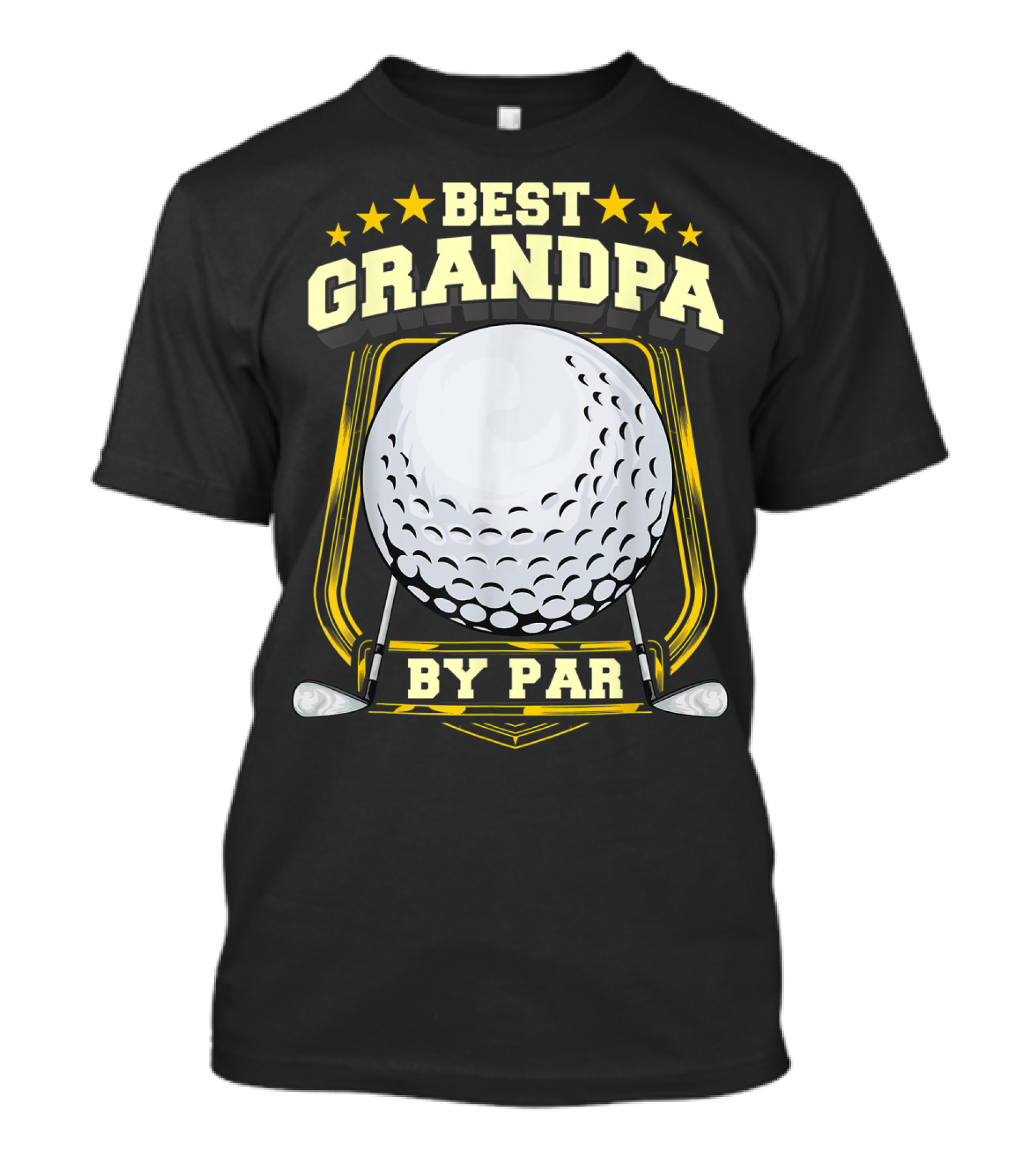 Best Grandpa By Par Golf Papa Grandfather Pop T-Shirt