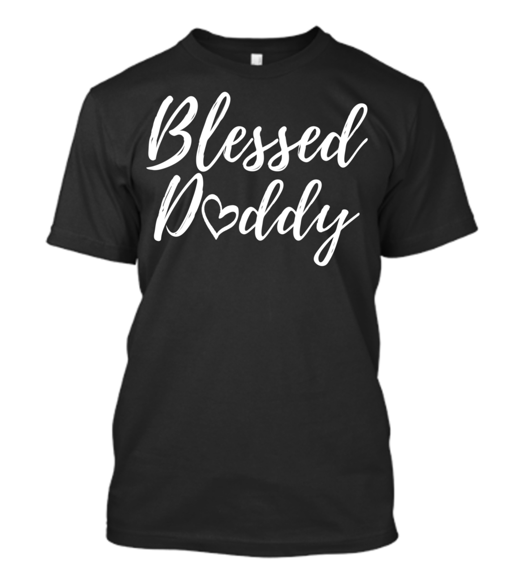 Blessed Daddy Christmas Family Heart Blessing T-Shirt