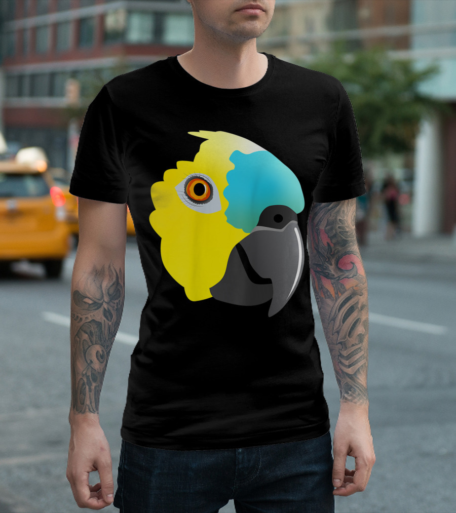 Bluefronted Amazon Parrot Head T-Shirt