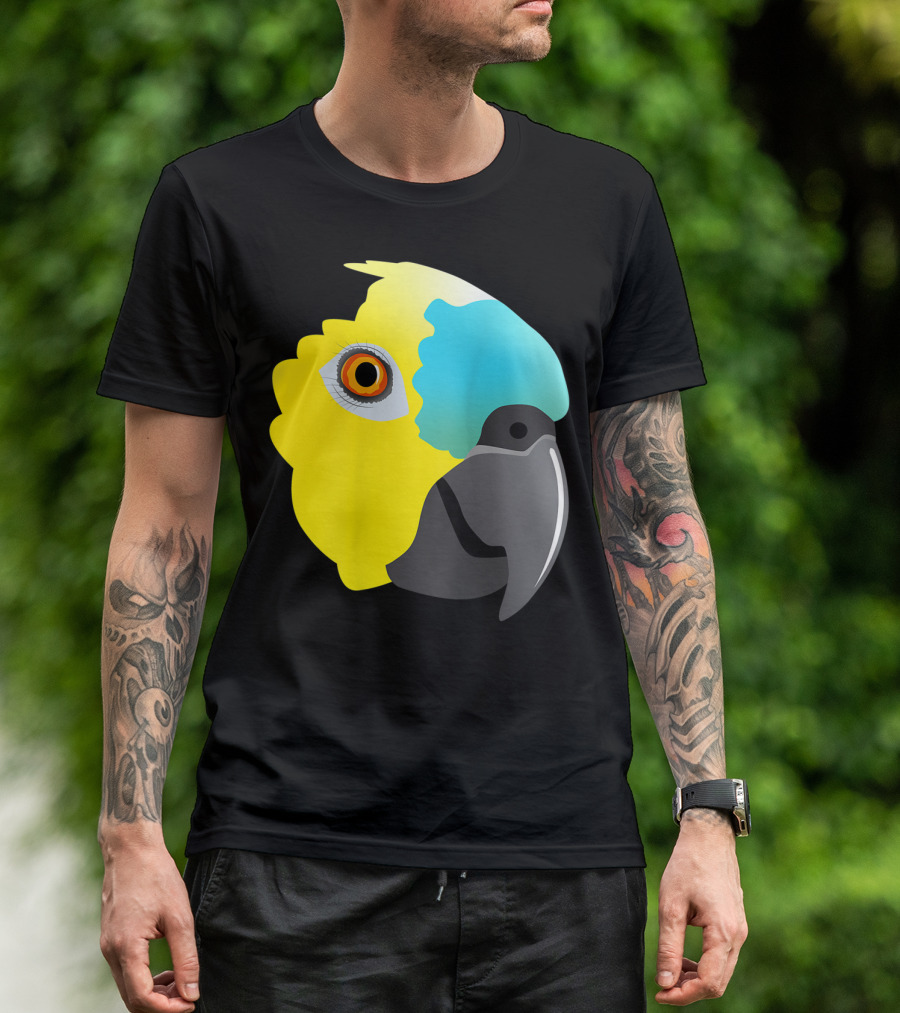 Bluefronted Amazon Parrot Head T-Shirt