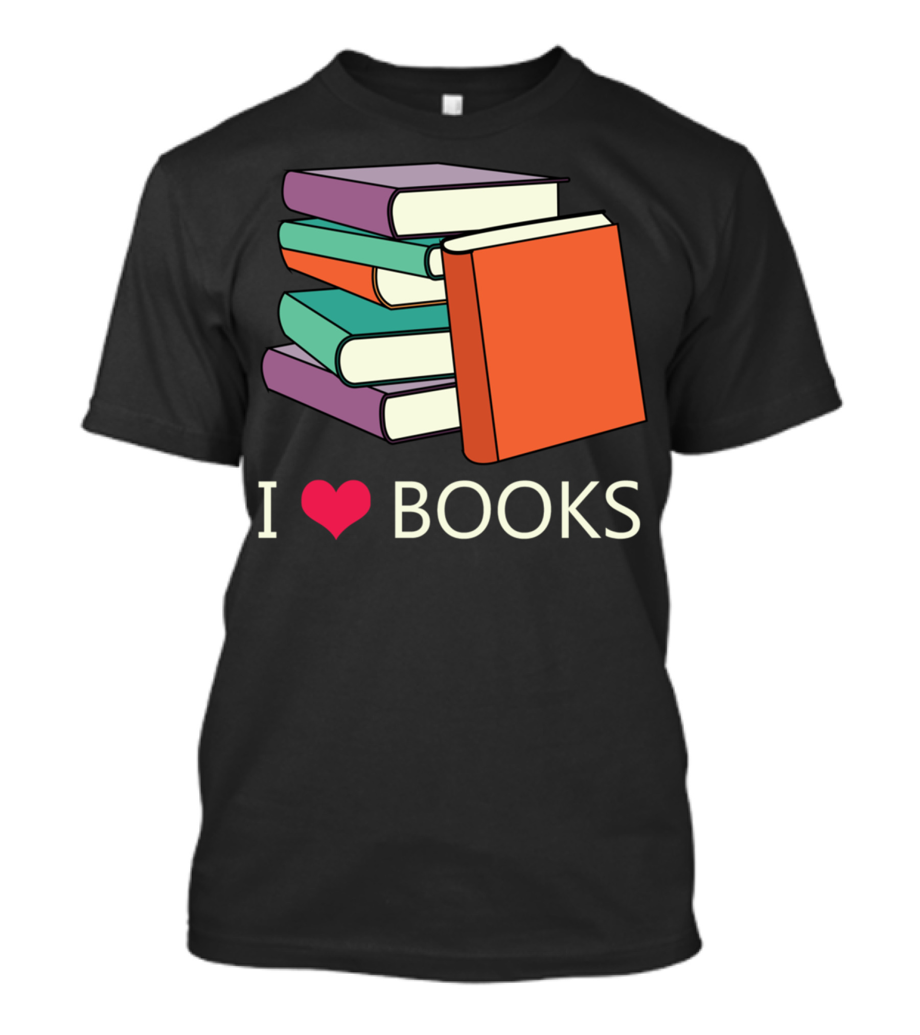 I Love Books Book Reader Heart T-Shirt