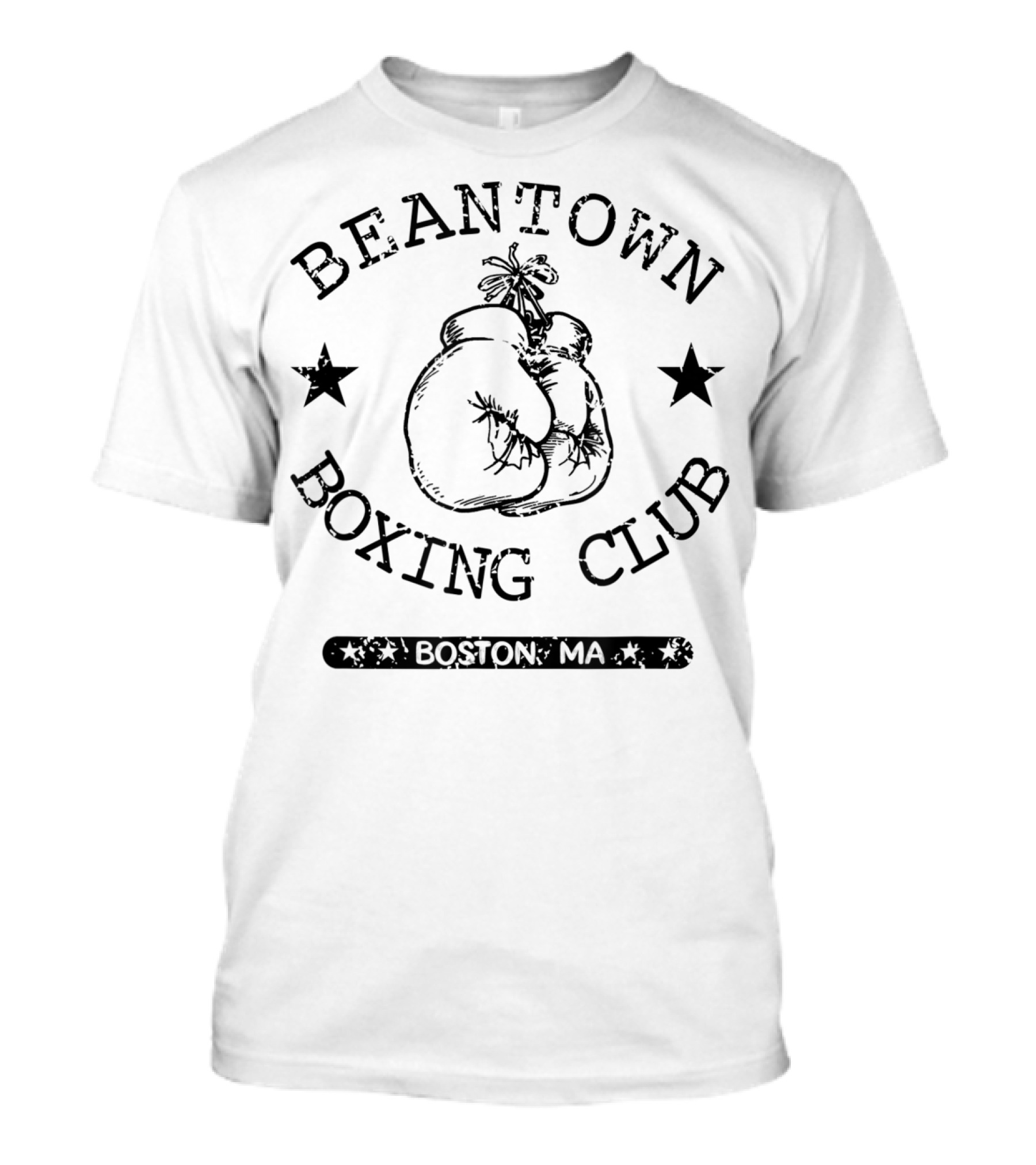 Beantown Boxing Club Boston MA Vintage Boxing Gloves T-Shirt