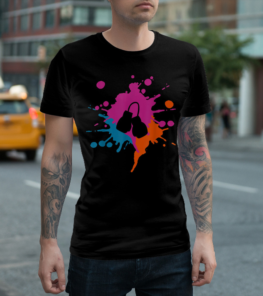 Boxing Splash Vibrant Colorful Hobby And Sport Concept T-Shirt