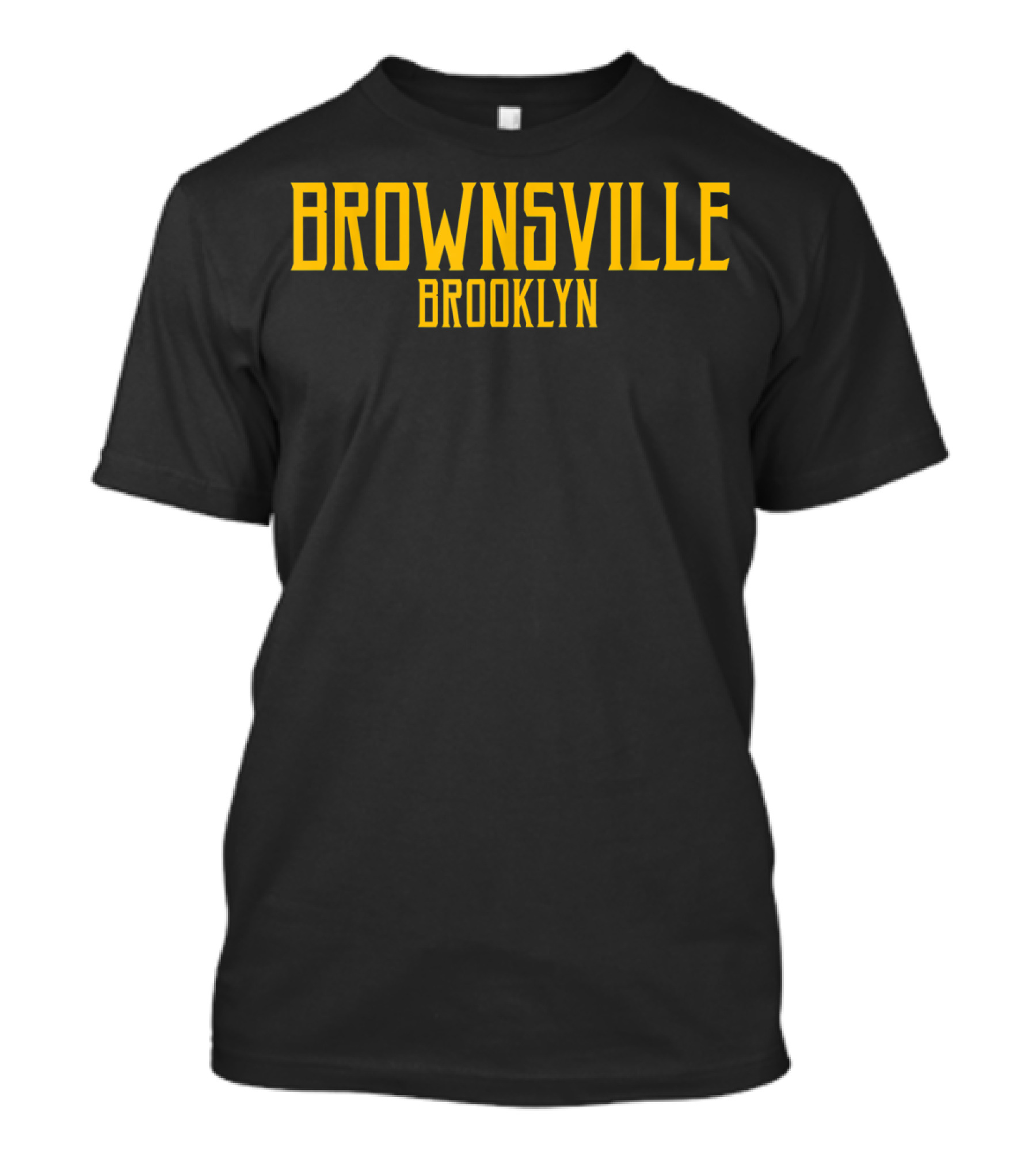 Brownsville Brooklyn Vintage Sign Amber Text T-Shirt