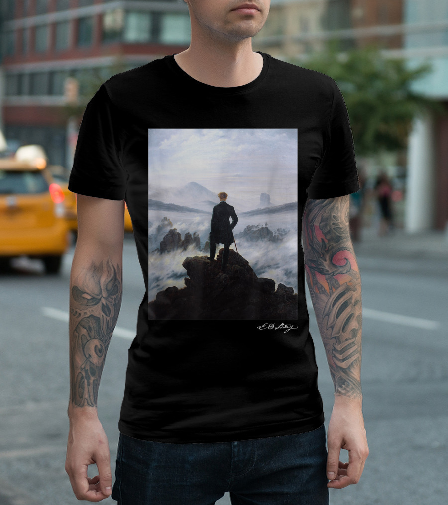 Caspar David Friedrich Wanderer Above The Sea Of Fog T-Shirt