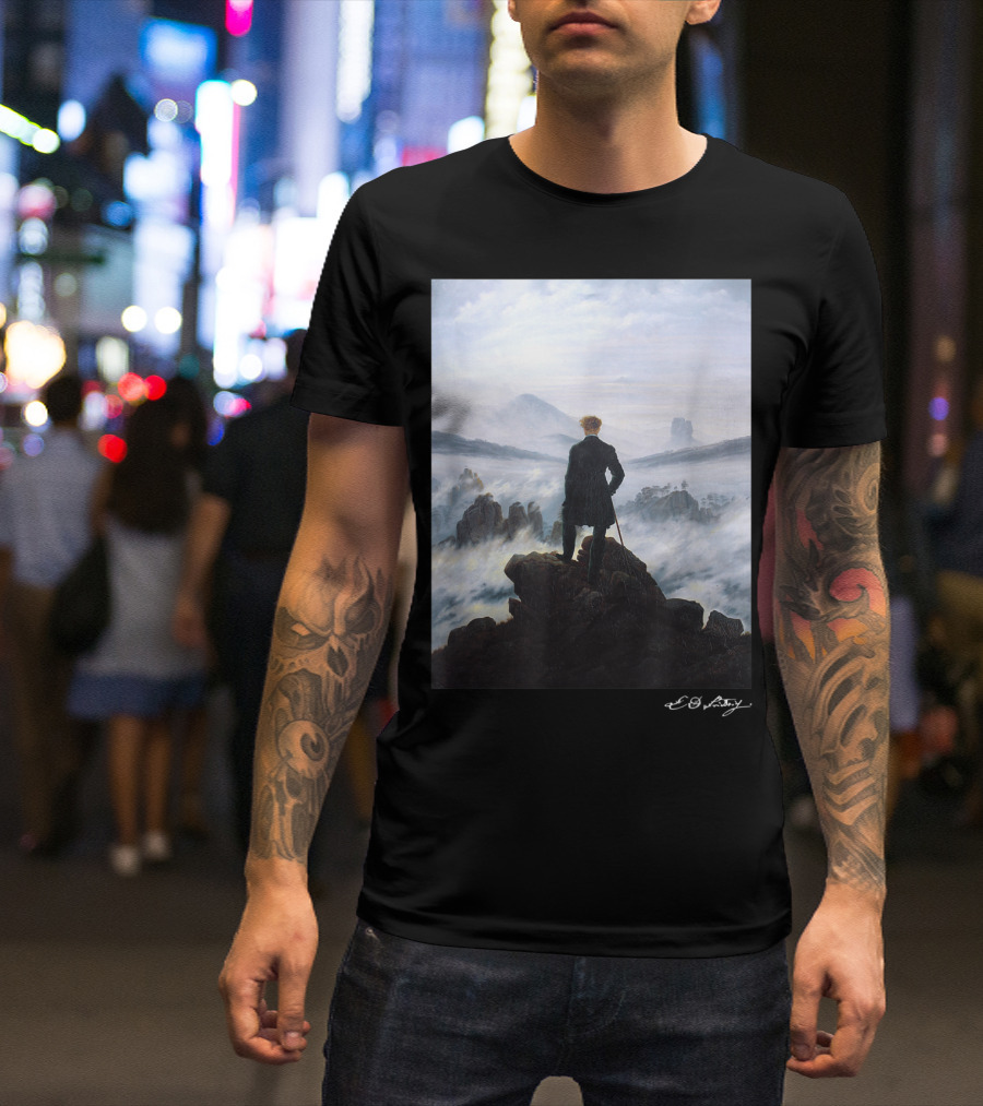 Caspar David Friedrich Wanderer Above The Sea Of Fog T-Shirt