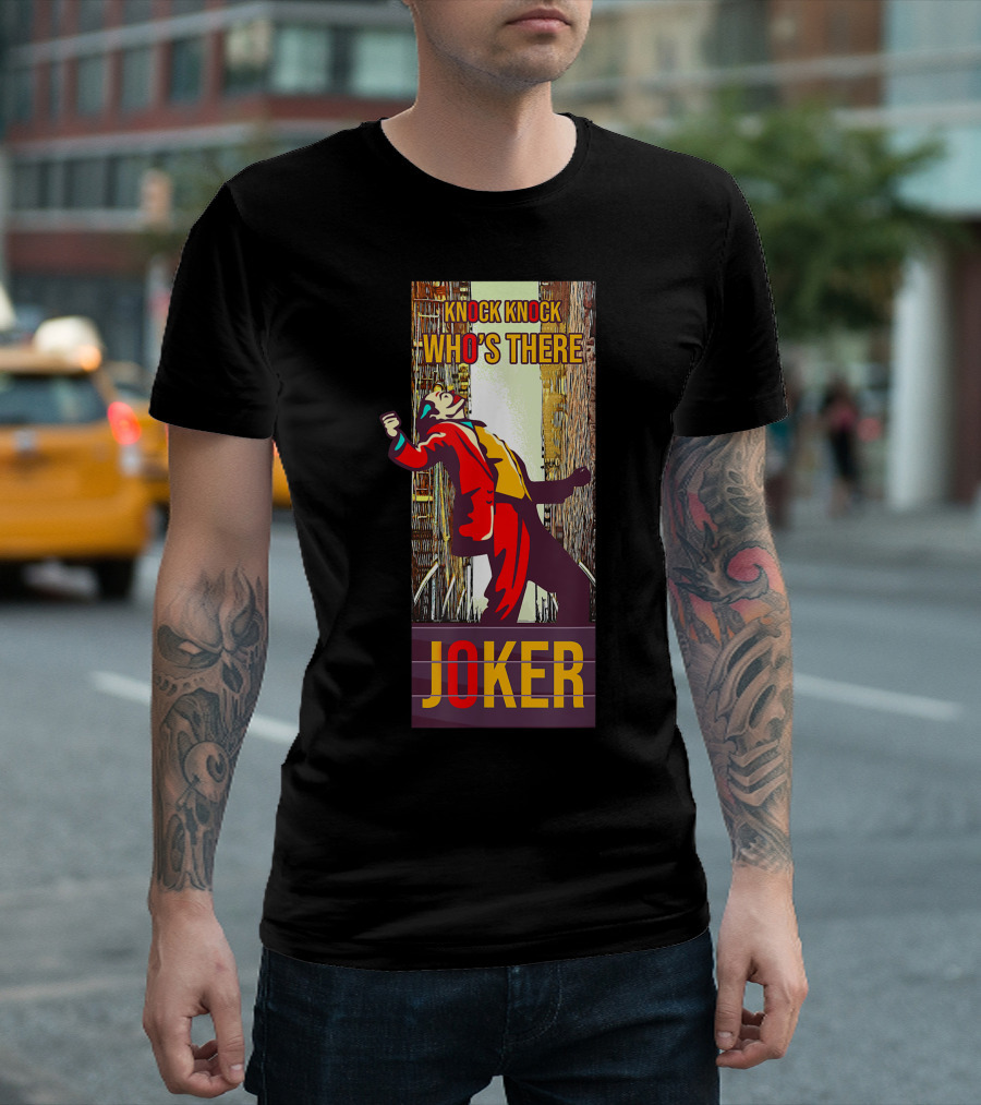 Knock Knock Who's There Joker T-Shirt