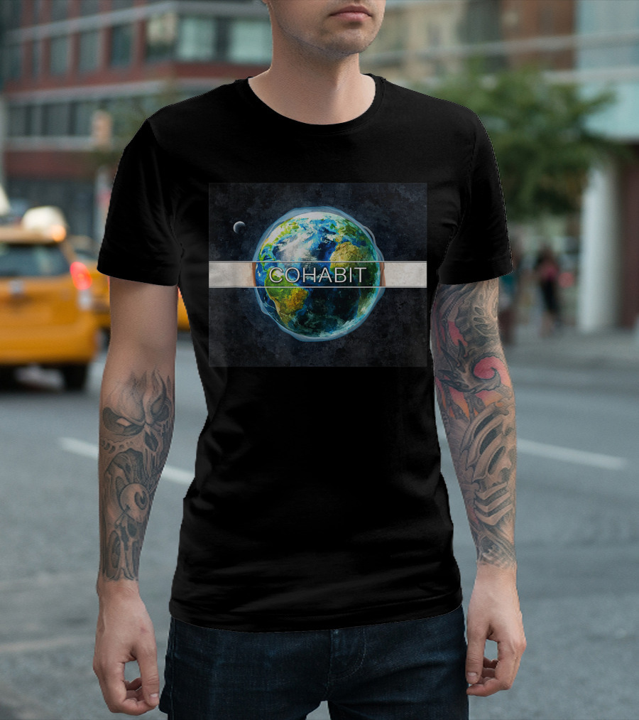 COHABIT Earth Universe Moon T-Shirt